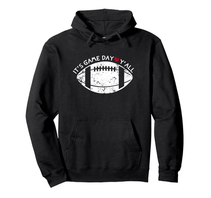 Football Player Mom Game Day Its Game Hoodie - Aesthetic Graphic Men Women - T-Shirt, Sweatshirt, Hoodie