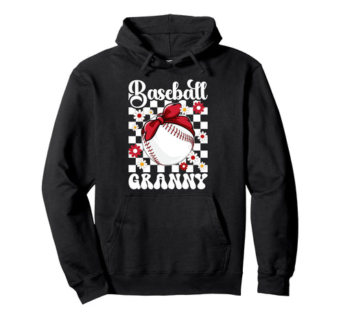 Baseball Granny Groovy Granny Hoodie - Fun Novelty Design for Adults - T-Shirt, Sweatshirt, Hoodie