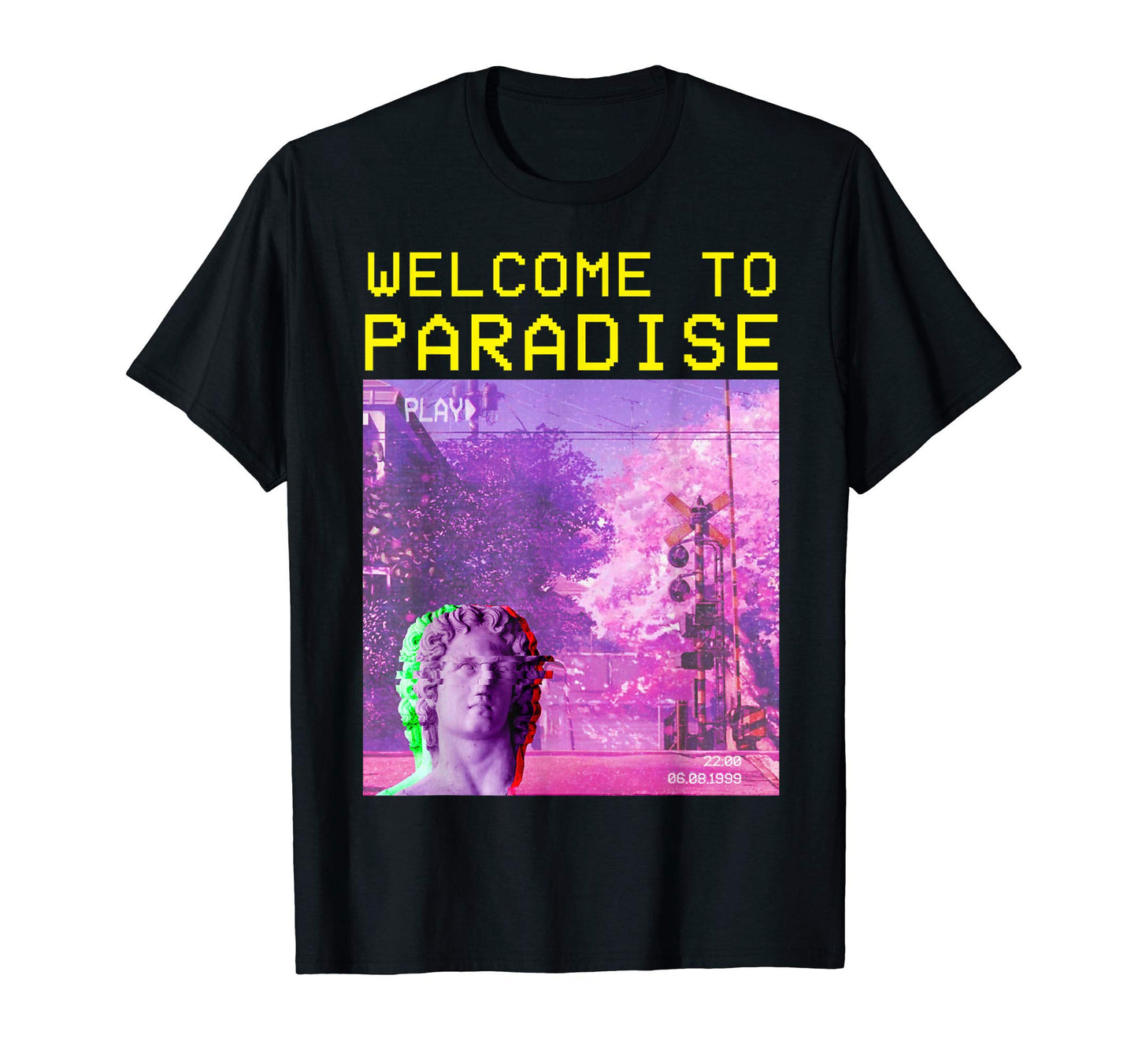 Welcome To Paradise Aesthetic T-Shirt - Casual Everyday Wear Unisex - T-Shirt, Sweatshirt, Hoodie