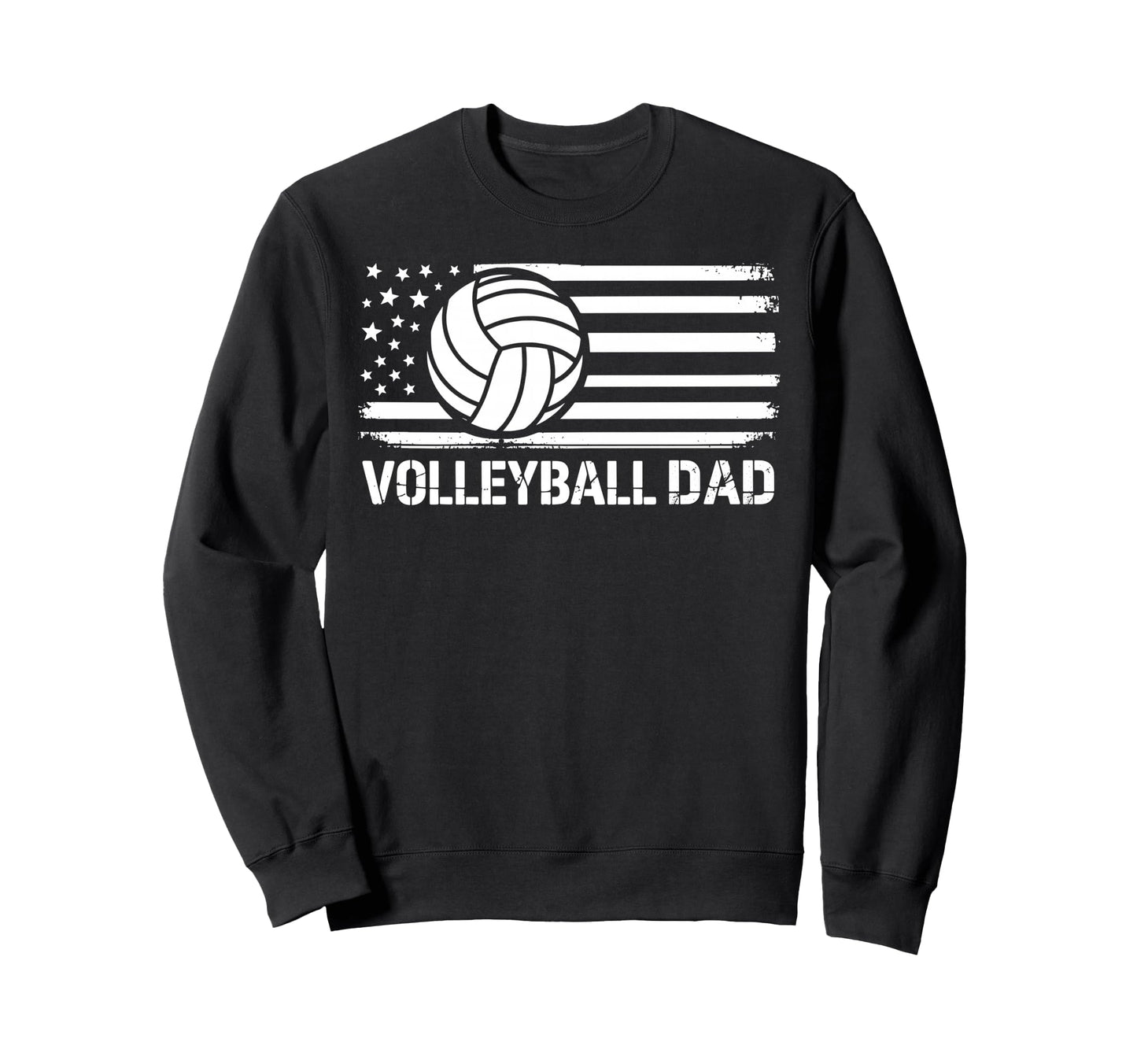 Volleyball Dad Flag Funny Sweatshirt - Fun Novelty Design Men Women - T-Shirt, Sweatshirt, Hoodie