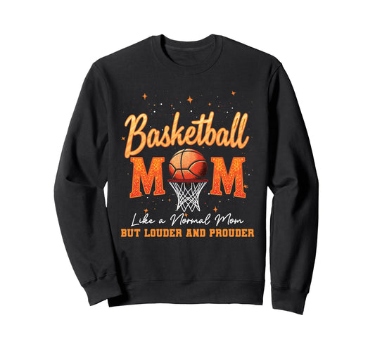 Mothers Day Basketball Mom Basketball Sweatshirt - Minimalist Print Unisex - T-Shirt, Sweatshirt, Hoodie