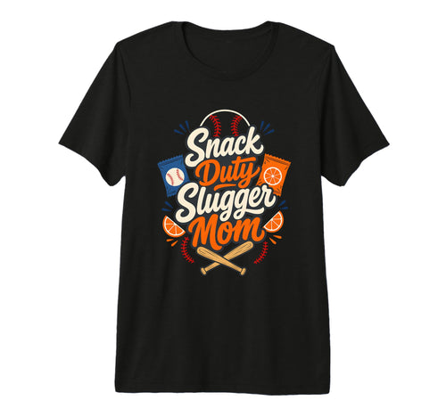 Funny Baseball Mom Snack Duty Tri T-Shirt - Streetwear Style for Adults - T-Shirt, Sweatshirt, Hoodie
