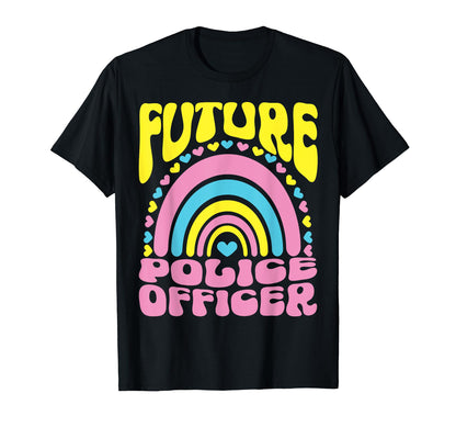 Future Police Officer Bright T-Shirt - Fun Novelty Design Men Women - T-Shirt, Sweatshirt, Hoodie