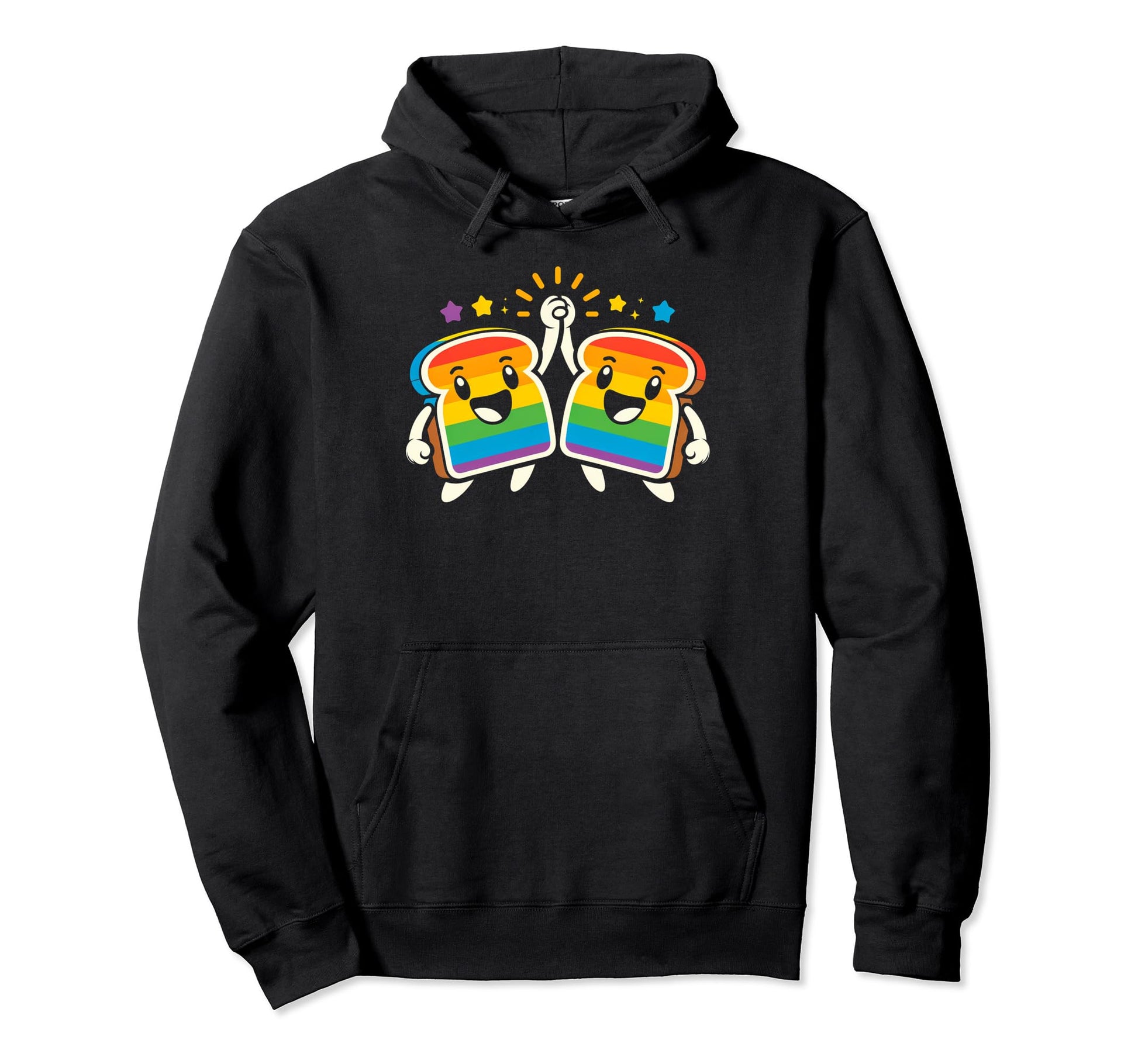 Gay Pride Month Rainbow Love Womens Toast Hoodie - Aesthetic Graphic Unisex - T-Shirt, Sweatshirt, Hoodie