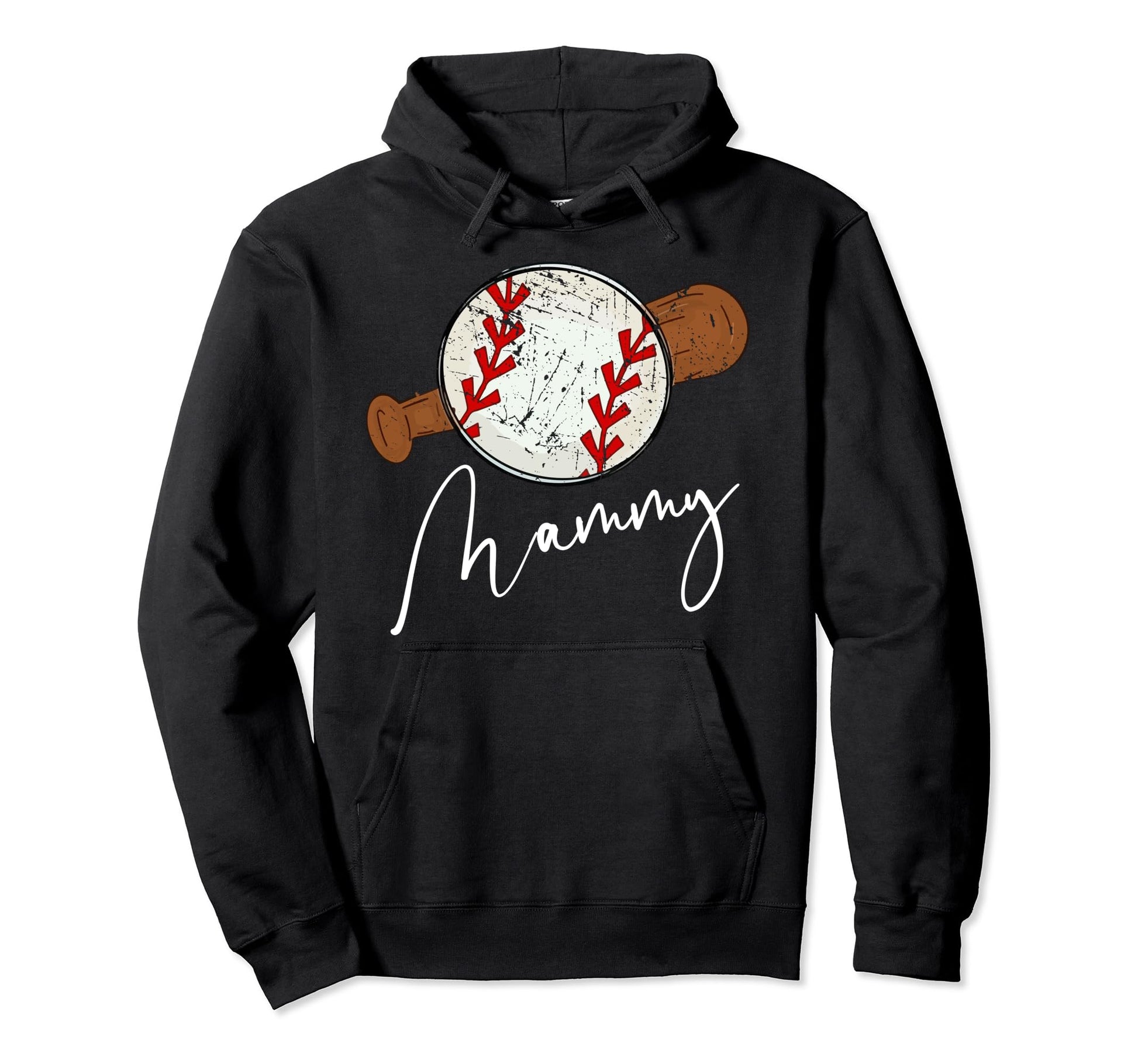 Mammy Baseball Mammy Hoodie - Graphic Print for Adults - T-Shirt, Sweatshirt, Hoodie