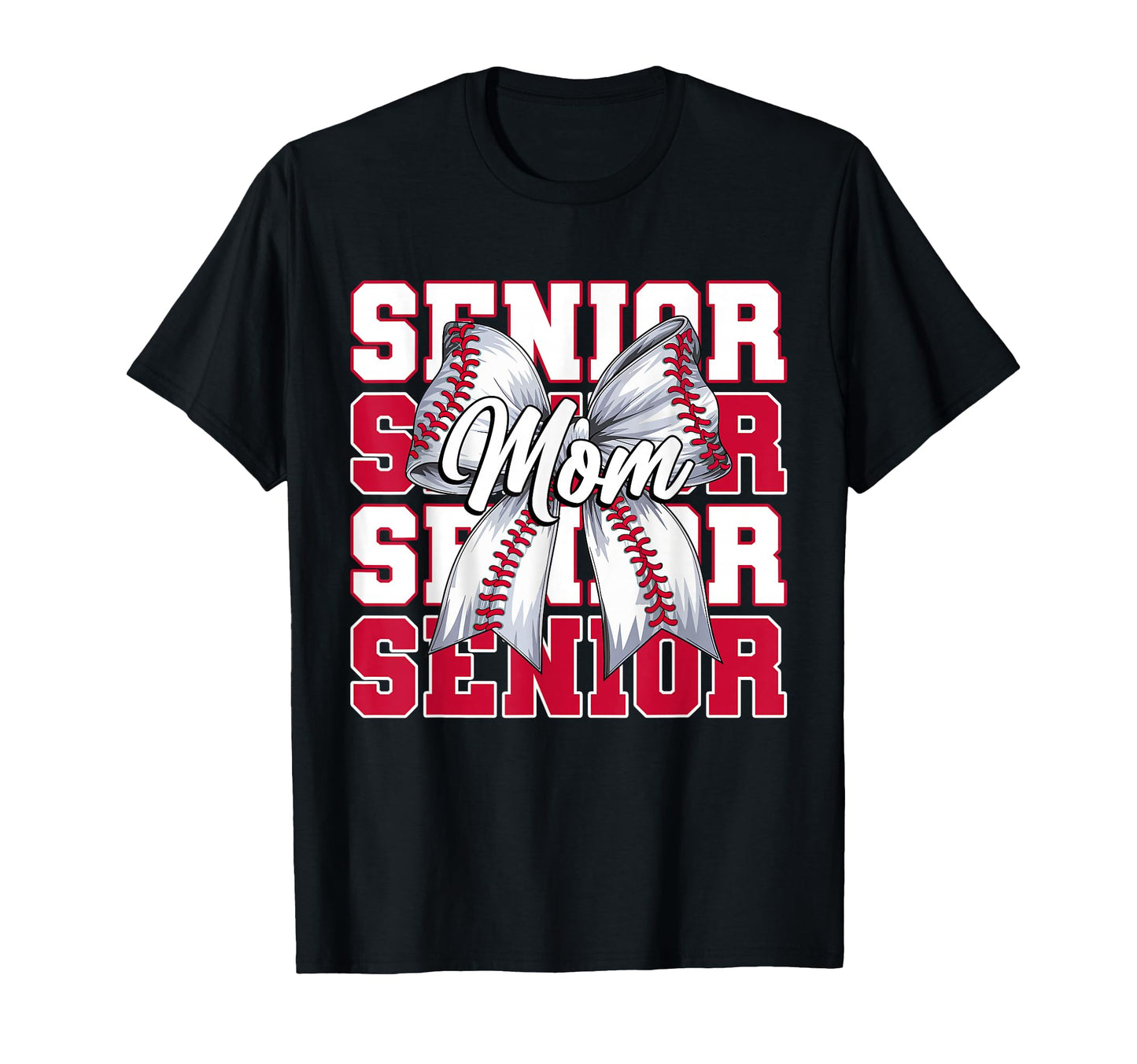 Baseball Mom Senior 2026 Coquette T-Shirt - Casual Everyday Wear Unisex - T-Shirt, Sweatshirt, Hoodie
