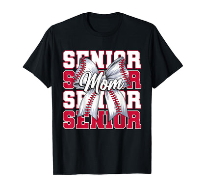 Baseball Mom Senior 2026 Coquette T-Shirt - Casual Everyday Wear Unisex - T-Shirt, Sweatshirt, Hoodie