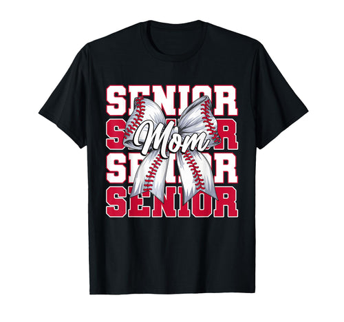 Baseball Mom Senior 2026 Coquette T-Shirt - Casual Everyday Wear Unisex - T-Shirt, Sweatshirt, Hoodie