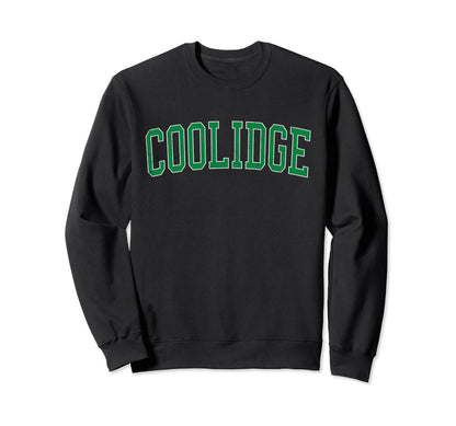 Coolidge Az Distressed Green Varsity Sweatshirt - Unique Graphic for Adults - T-Shirt, Sweatshirt, Hoodie