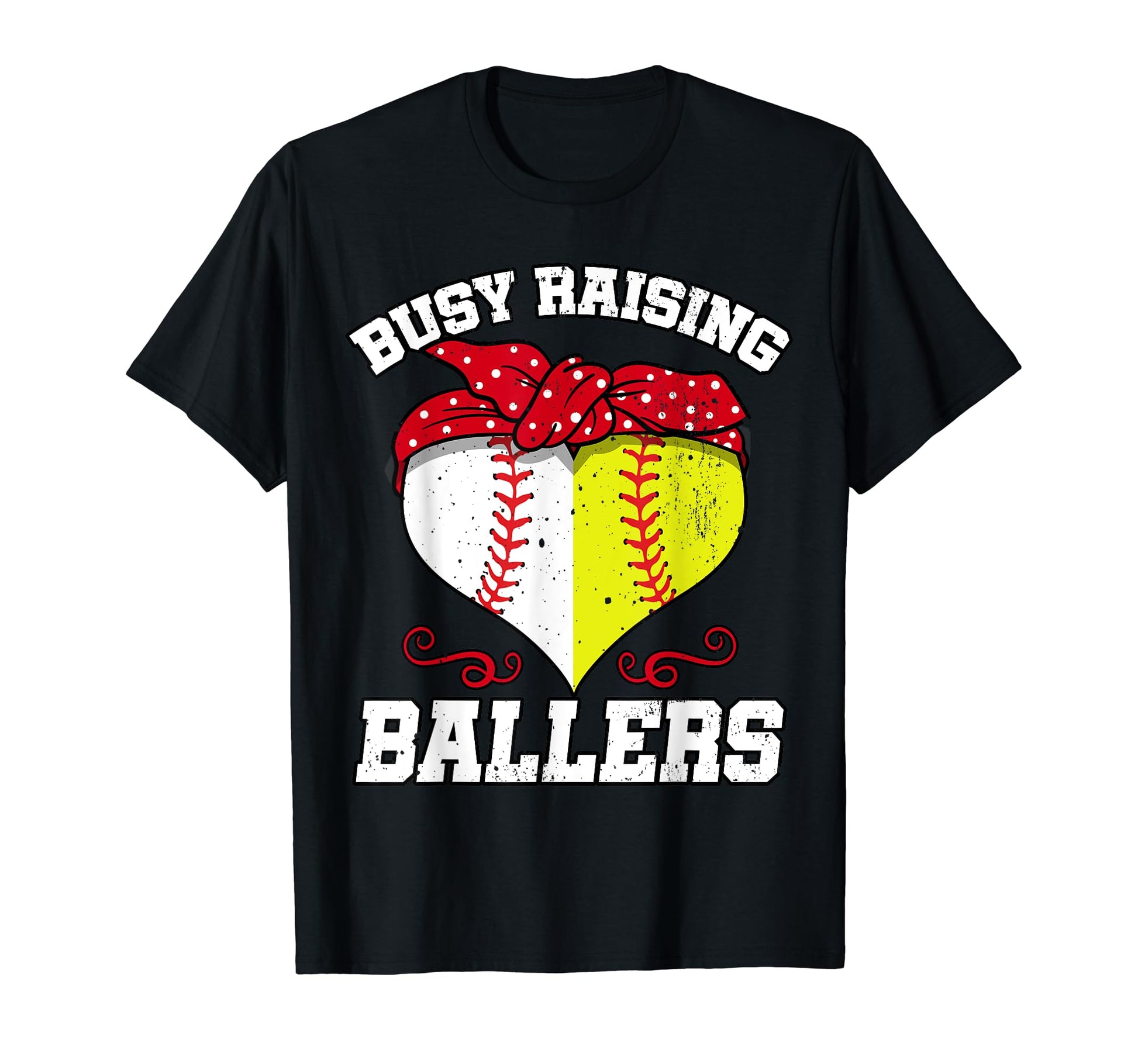 Busy Raising Ballers Baseball T-Shirt - Aesthetic Graphic for Adults - T-Shirt, Sweatshirt, Hoodie