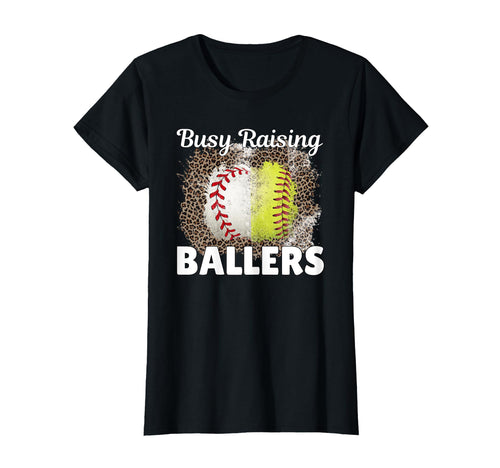 Busy Raising Ballers Softball And T-Shirt - Streetwear Style for Adults - T-Shirt, Sweatshirt, Hoodie