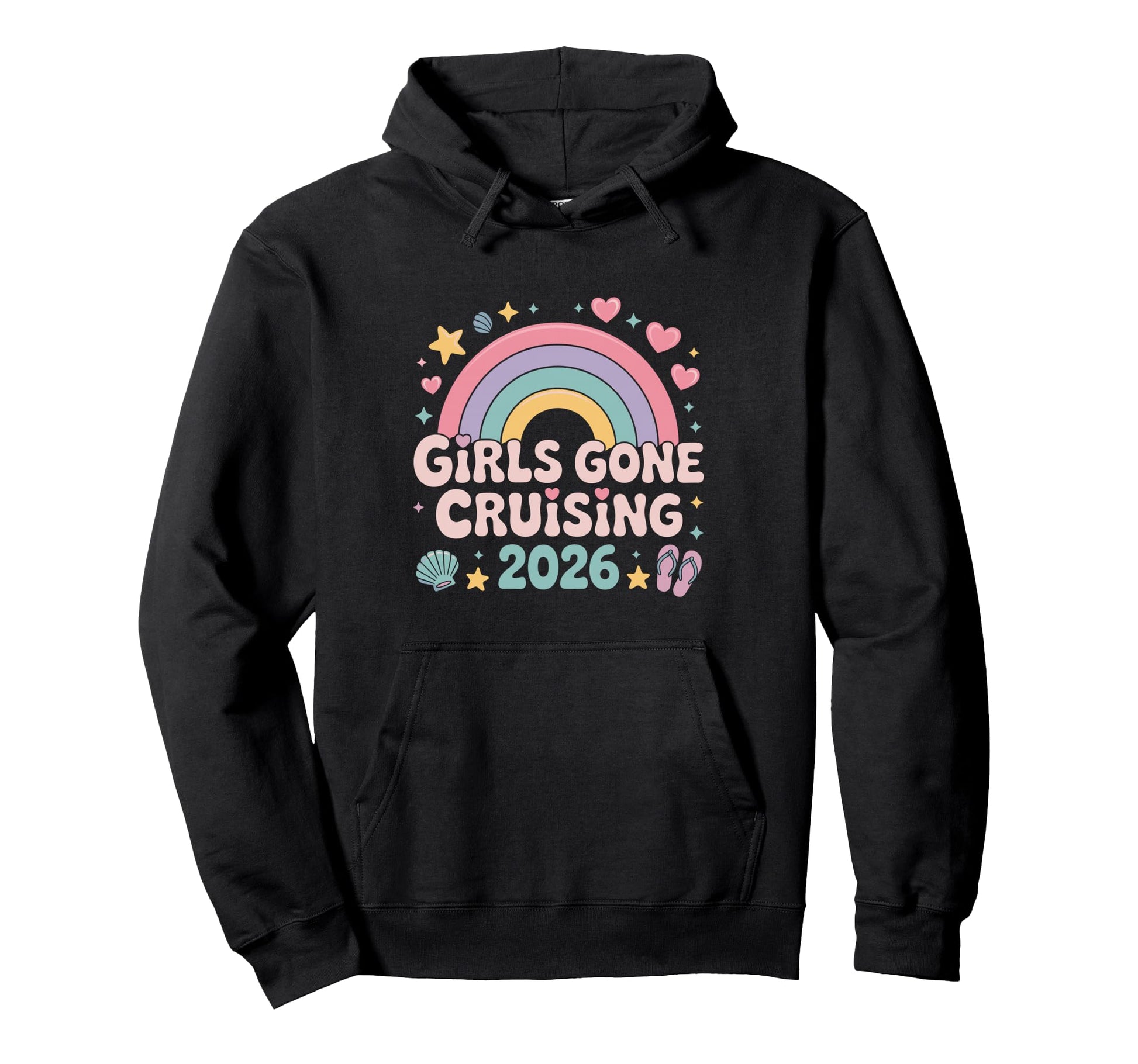 Gone Cruising 2026 Rainbow Cruise Hoodie - Novelty Apparel Men Women - T-Shirt, Sweatshirt, Hoodie