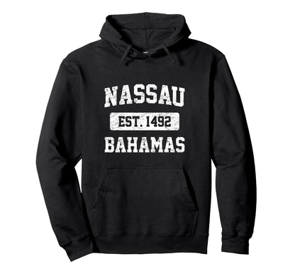 Varsity Nassau Bahamas Hoodie - Novelty Apparel Men Women - T-Shirt, Sweatshirt, Hoodie
