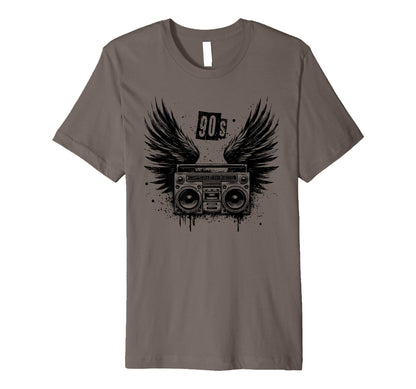 Boombox Wings 90S Ghettoblaster Hip Hop T-Shirt - Aesthetic Graphic Unisex - T-Shirt, Sweatshirt, Hoodie