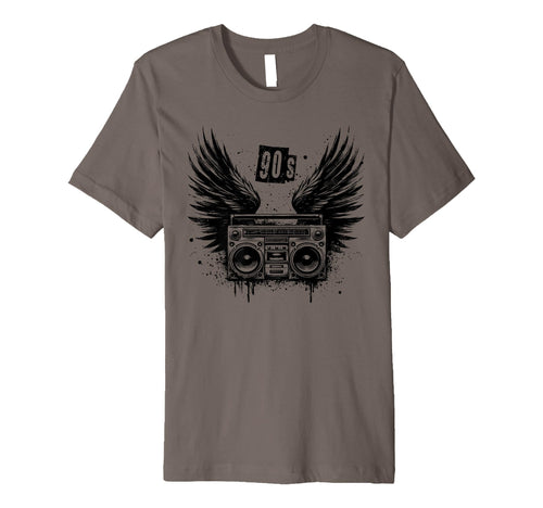 Boombox Wings 90S Ghettoblaster Hip Hop T-Shirt - Aesthetic Graphic Unisex - T-Shirt, Sweatshirt, Hoodie