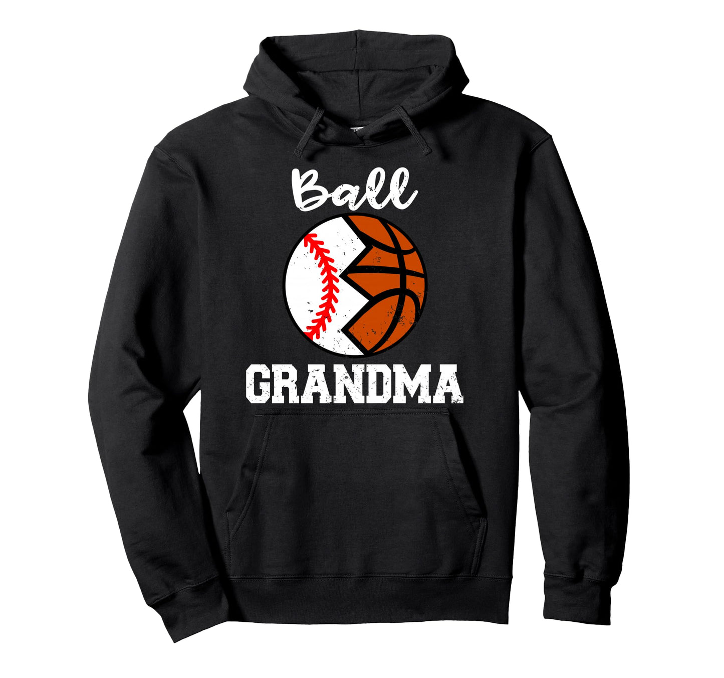 Baseball Basketball Grandma Ball Grandma Hoodie - Unique Graphic Men Women - T-Shirt, Sweatshirt, Hoodie