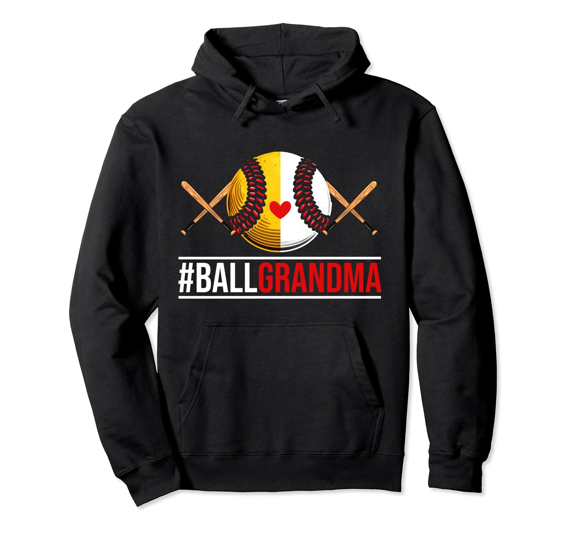 Grandma Ballers Softball Ball Grandma Hoodie - Aesthetic Graphic Unisex - T-Shirt, Sweatshirt, Hoodie
