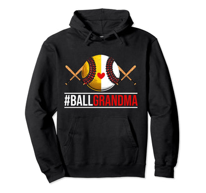 Grandma Ballers Softball Ball Grandma Hoodie - Aesthetic Graphic Unisex - T-Shirt, Sweatshirt, Hoodie