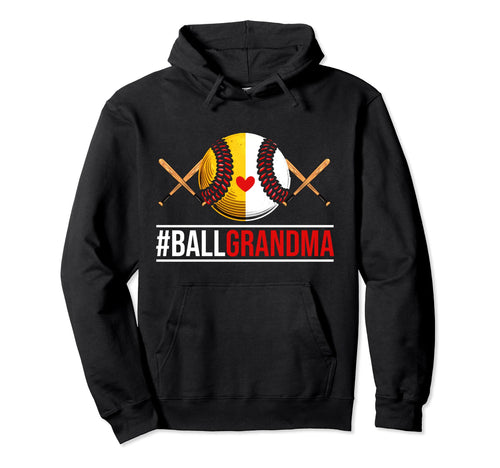 Grandma Ballers Softball Ball Grandma Hoodie - Aesthetic Graphic Unisex - T-Shirt, Sweatshirt, Hoodie