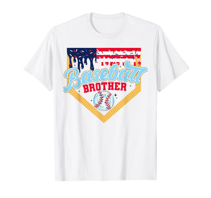 Baseball Brother Ice Cream Drip T-Shirt - Aesthetic Graphic Unisex - T-Shirt, Sweatshirt, Hoodie