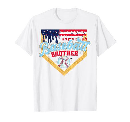 Baseball Brother Ice Cream Drip T-Shirt - Aesthetic Graphic Unisex - T-Shirt, Sweatshirt, Hoodie