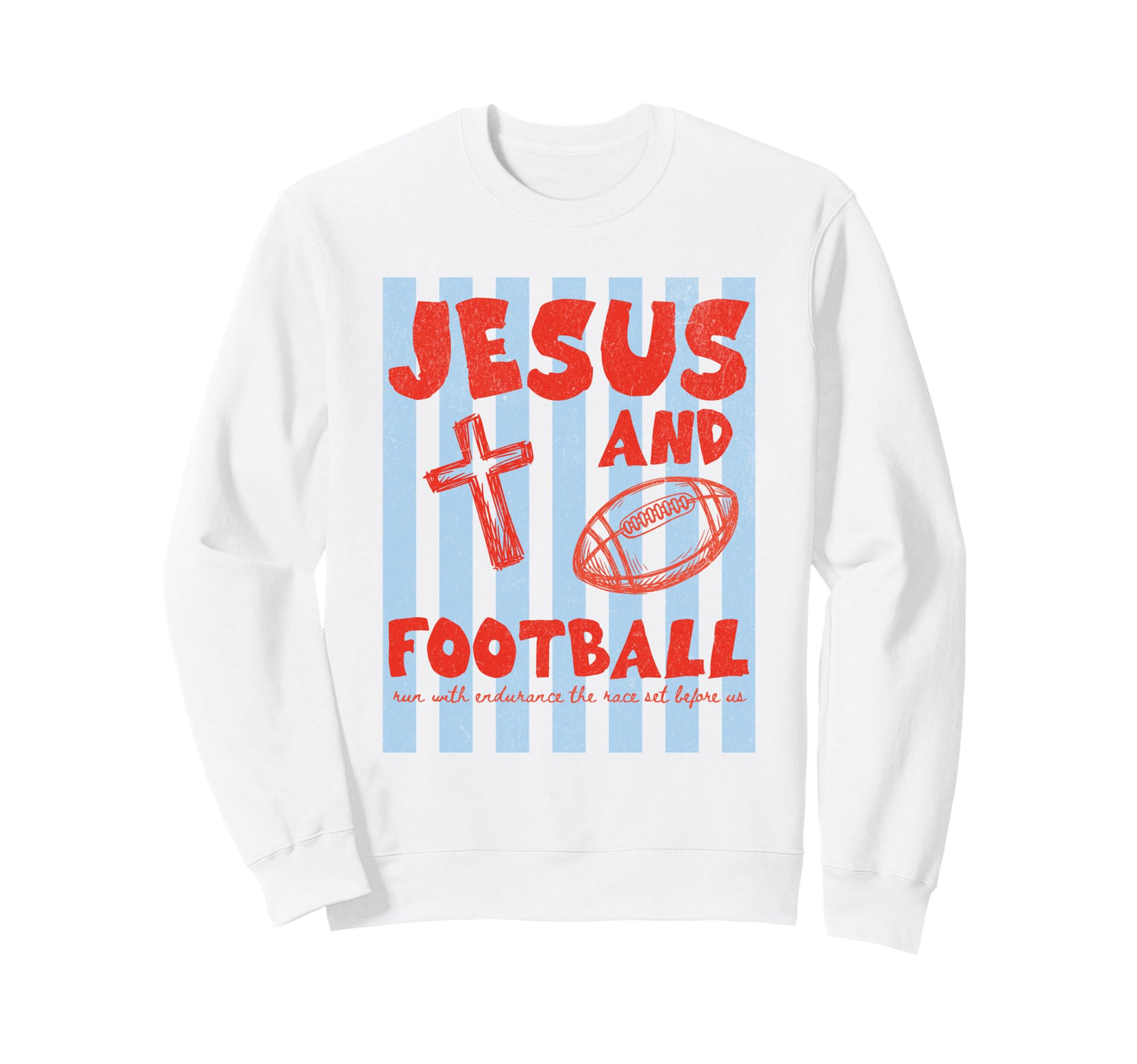 Christian Mom Game Day Jesus And Football Sweatshirt - Graphic Print Unisex - T-Shirt, Sweatshirt, Hoodie