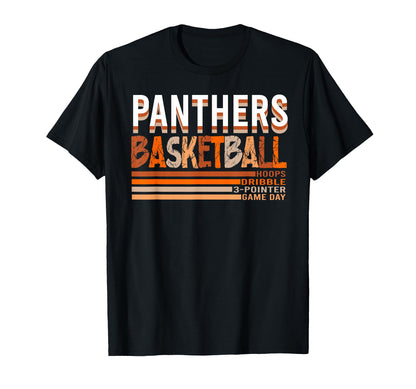 Panthers Basketball Mom Game Day School T-Shirt - Graphic Print for Adults - T-Shirt, Sweatshirt, Hoodie