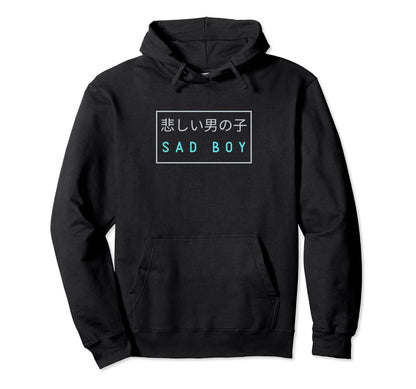 Sad Vaporwave Eboy 90S Aesthetic Japanese Hoodie - Graphic Print for Adults - T-Shirt, Sweatshirt, Hoodie
