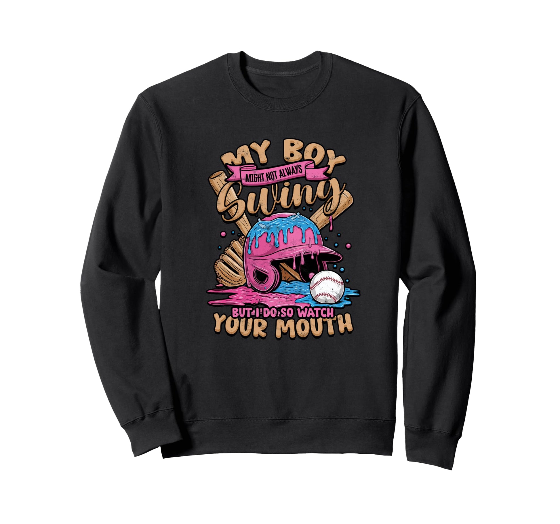 My Might Not Always Swing Watch Sweatshirt - Minimalist Print for Adults - T-Shirt, Sweatshirt, Hoodie
