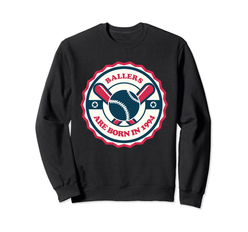 Funny Baseball Birthday Ballers Sweatshirt - Custom Art Print Men Women - T-Shirt, Sweatshirt, Hoodie