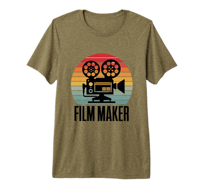 Film Maker Camera Filmmaking Crew Tri T-Shirt - Unique Graphic Men Women - T-Shirt, Sweatshirt, Hoodie