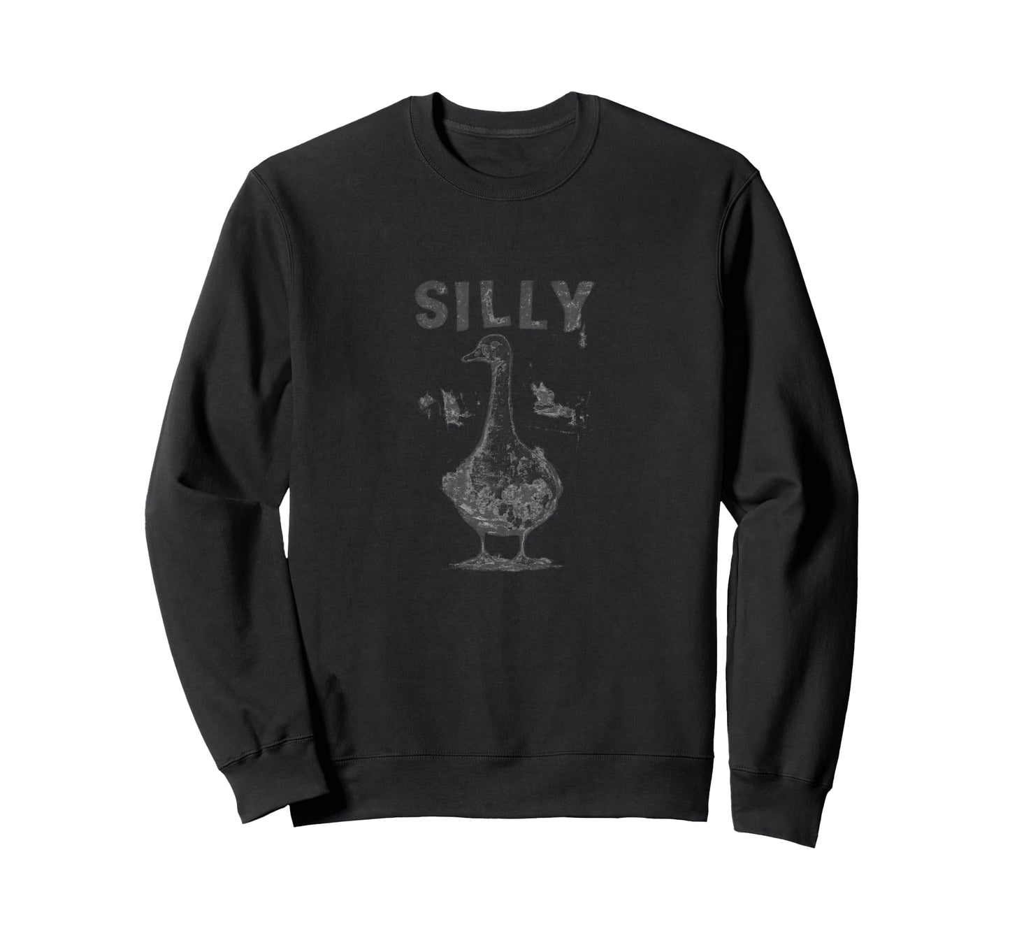 Goose Grunge Silly Bird Funny Goose Sweatshirt - Aesthetic Graphic Unisex - T-Shirt, Sweatshirt, Hoodie