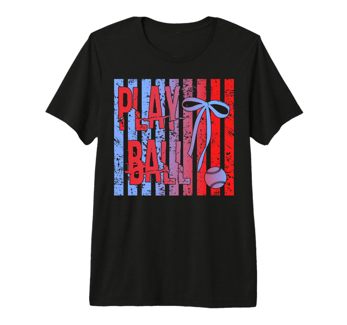 Play Ball Baseball Mom Coquette Bow T-Shirt - Streetwear Style Men Women - T-Shirt, Sweatshirt, Hoodie