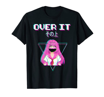 Over It Vaporwave Aesthetic Japan T-Shirt - Graphic Print Men Women - T-Shirt, Sweatshirt, Hoodie