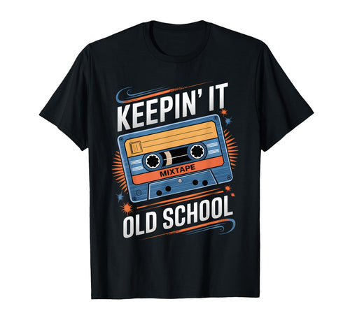 Old School Hip Hop 80S 90S Cassette Tape T-Shirt - Unique Graphic Unisex - T-Shirt, Sweatshirt, Hoodie