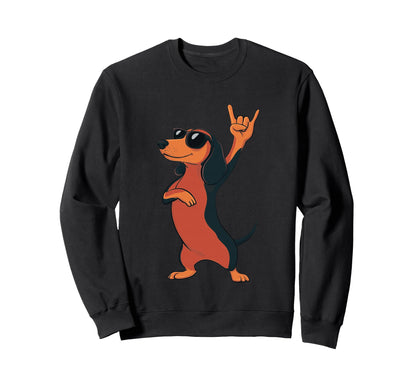 Dachshund Wiener Sausage Dog Sweatshirt - Casual Everyday Wear for Adults - T-Shirt, Sweatshirt, Hoodie