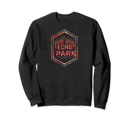 Echo Park Grit 90S Grunge Sweatshirt - Trendy Graphic for Adults - T-Shirt, Sweatshirt, Hoodie
