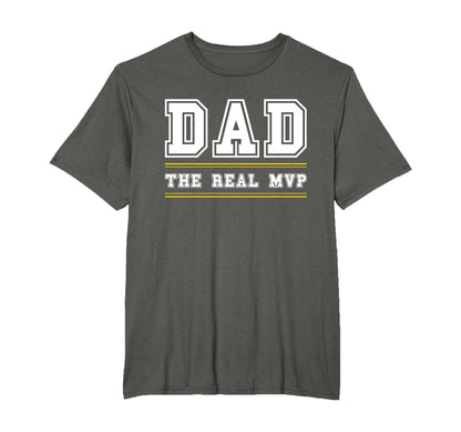 Dad Real Mvp Fathers Day T-Shirt - Minimalist Print for Adults - T-Shirt, Sweatshirt, Hoodie