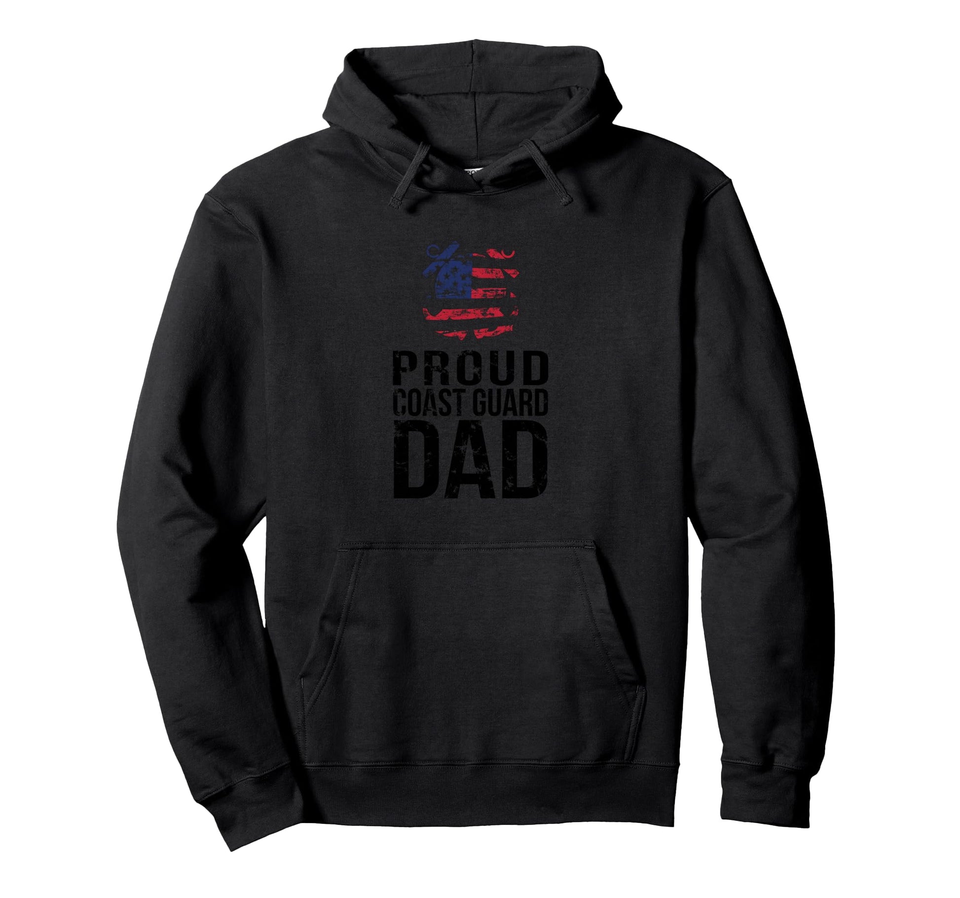 Proud U S Coast Guard Dad Hoodie - Graphic Print Unisex - T-Shirt, Sweatshirt, Hoodie