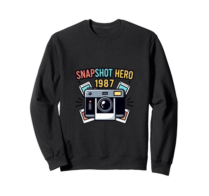 Snapshot Camera Photography 1987 Sweatshirt - Graphic Print Men Women - T-Shirt, Sweatshirt, Hoodie