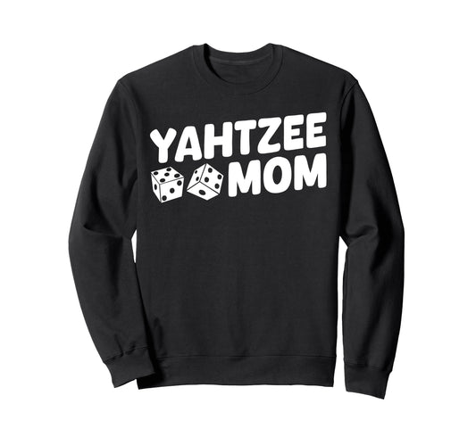 Yahtzee Player Mom Mothers Day Sweatshirt - Minimalist Print Unisex - T-Shirt, Sweatshirt, Hoodie
