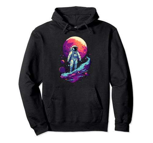 Aesthetic Vaporwave Astronaut Spaceman Hoodie - Unique Graphic Unisex - T-Shirt, Sweatshirt, Hoodie