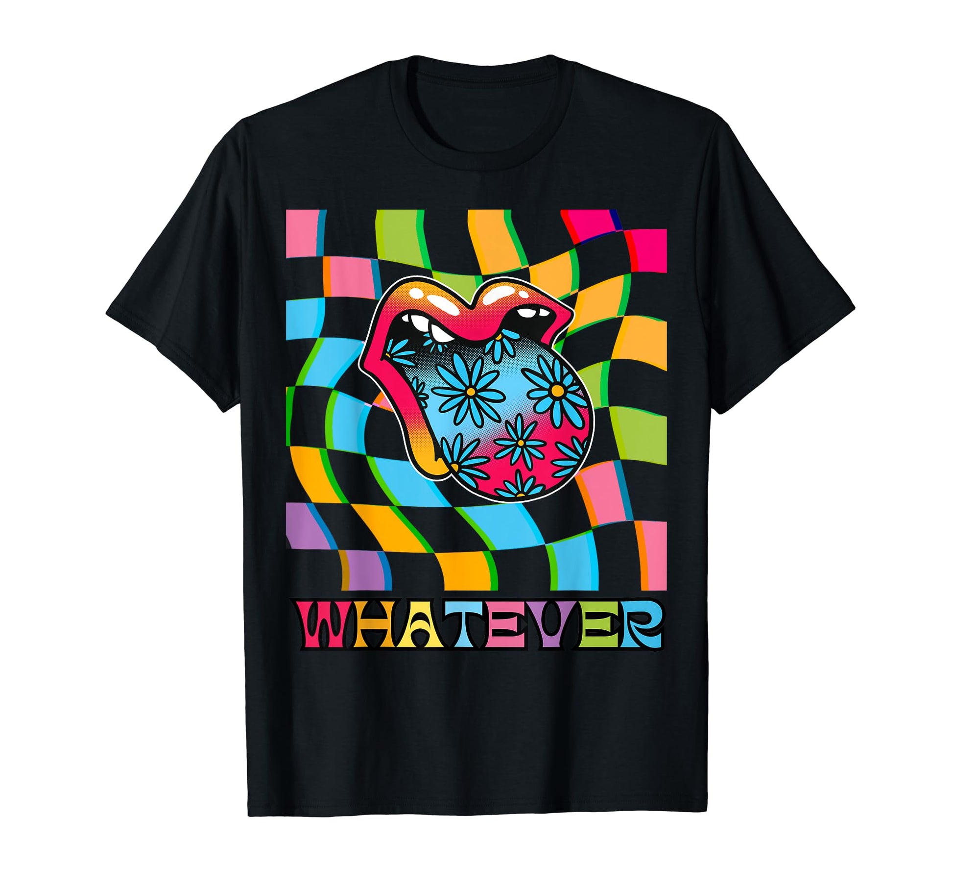 Whatever Lips Glitchy Kidcore T-Shirt - Fun Novelty Design Unisex - T-Shirt, Sweatshirt, Hoodie