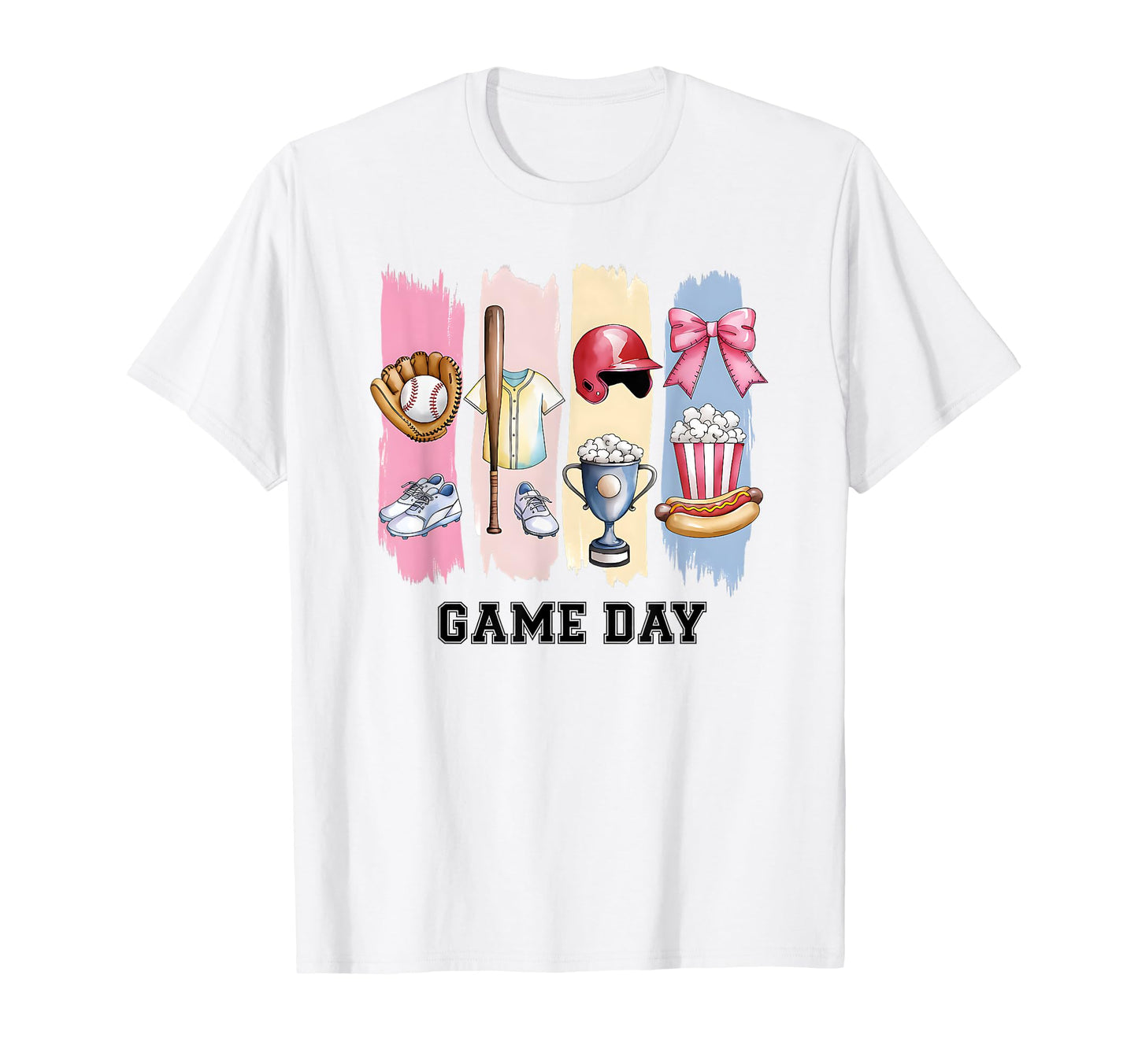 Game Day Baseball Softball Heart T-Shirt - Casual Everyday Wear Unisex - T-Shirt, Sweatshirt, Hoodie