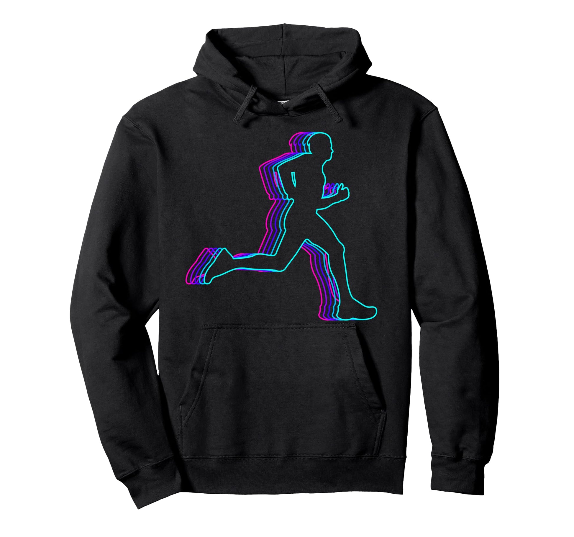 Runner Marathon Running Vaporwave Hoodie - Aesthetic Graphic Men Women - T-Shirt, Sweatshirt, Hoodie