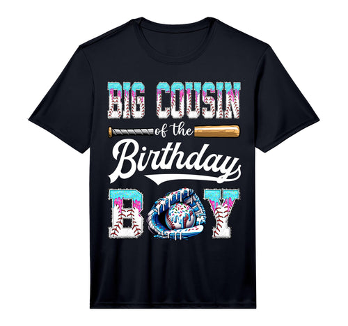 Big Cousin Birthday Baseball Ice Cream T-Shirt - Fun Novelty Design Unisex - T-Shirt, Sweatshirt, Hoodie