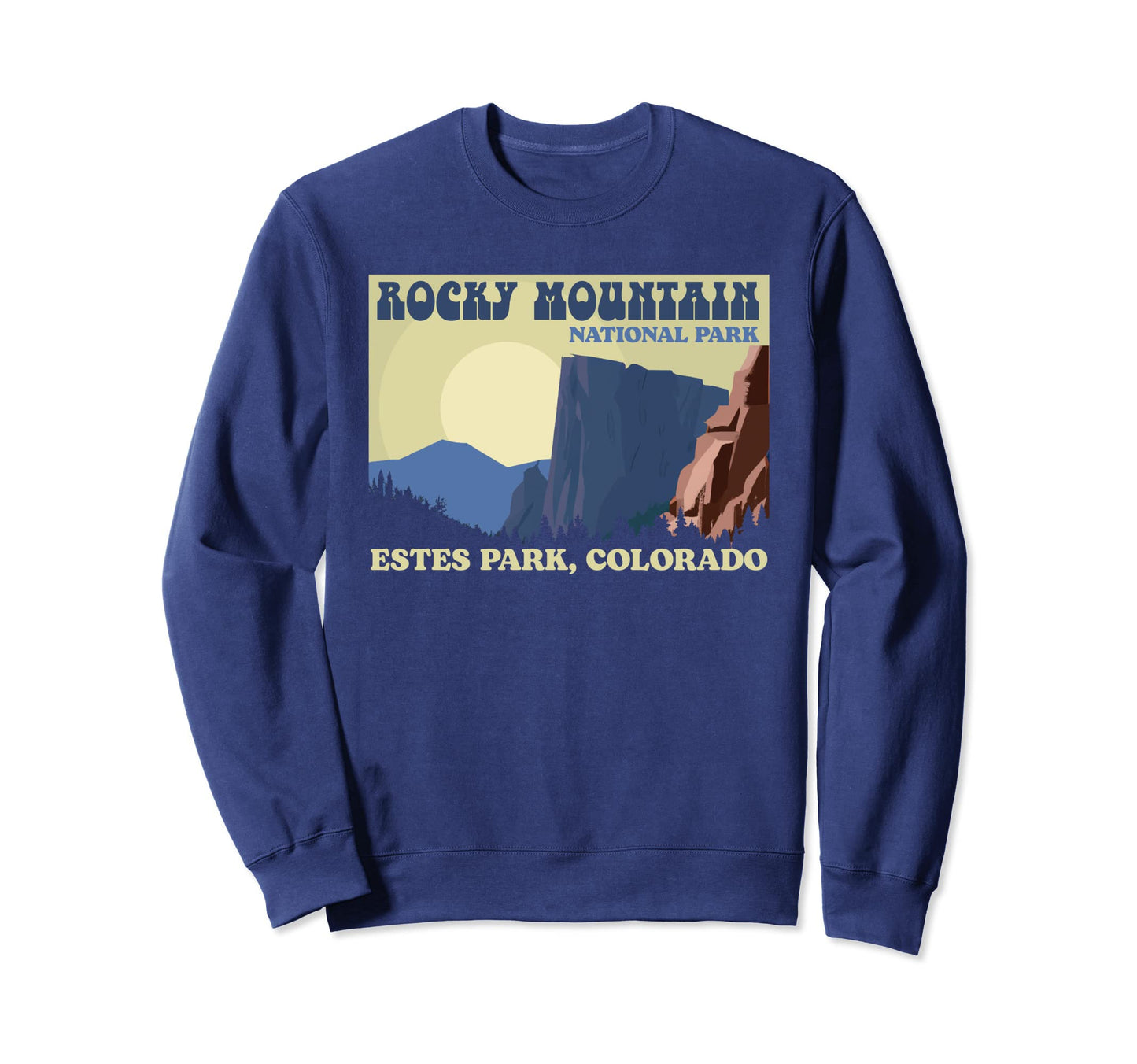 Rocky Mountain National Park Wpa Sweatshirt - Minimalist Print Men Women - T-Shirt, Sweatshirt, Hoodie