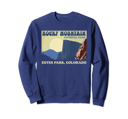 Rocky Mountain National Park Wpa Sweatshirt - Minimalist Print Men Women - T-Shirt, Sweatshirt, Hoodie