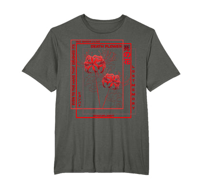 Japanese Spider Lily Soft Grunge T-Shirt - Casual Everyday Wear Men Women - T-Shirt, Sweatshirt, Hoodie