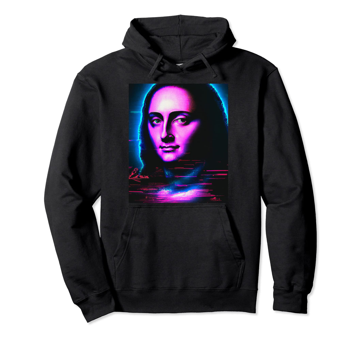 Vaporwave Aesthetic Portrait Hoodie - Casual Everyday Wear Men Women - T-Shirt, Sweatshirt, Hoodie